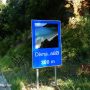 Road sign of Divna Beach, Peljesac